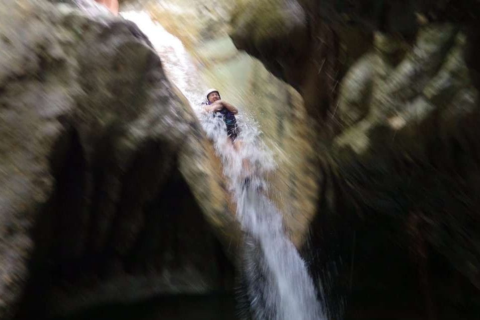 Guests exploring the Damajagua Waterfalls near Puerto Plata